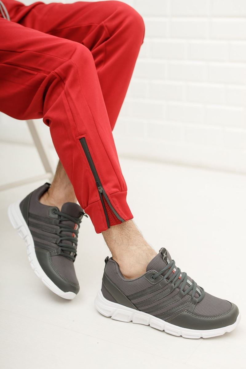 030 Scot Gri Faylon Taban Yazlık Spor Ayakkabı resmi