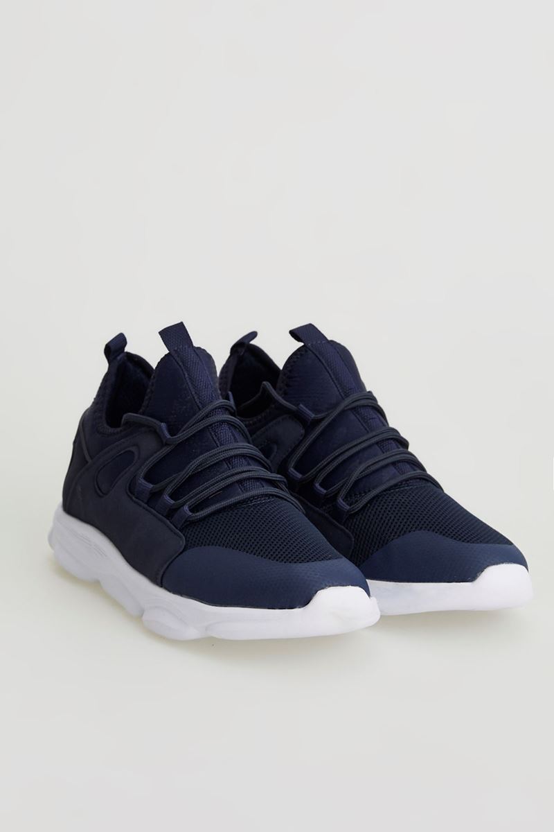 Picture of 1636 Forza Navy Blue White Faylon Sole Men Sport Shoes