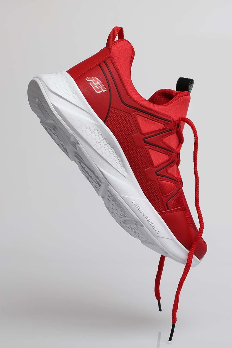 2168 Forza Kırmızı Beyaz Faylon Taban Erkek Spor Ayakkabı resmi