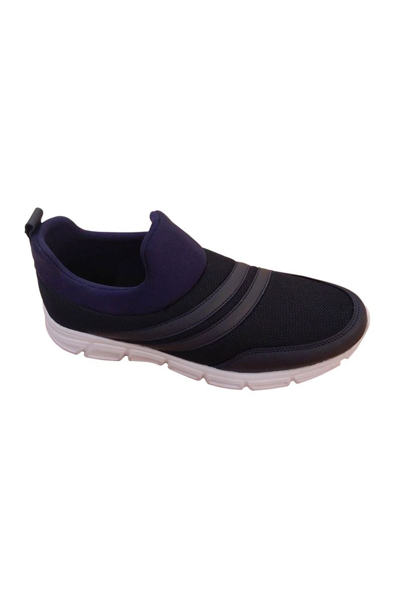 Scot Lacivert Siyah Beyaz Faylon Taban Yazlık Spor Ayakkabı resmi