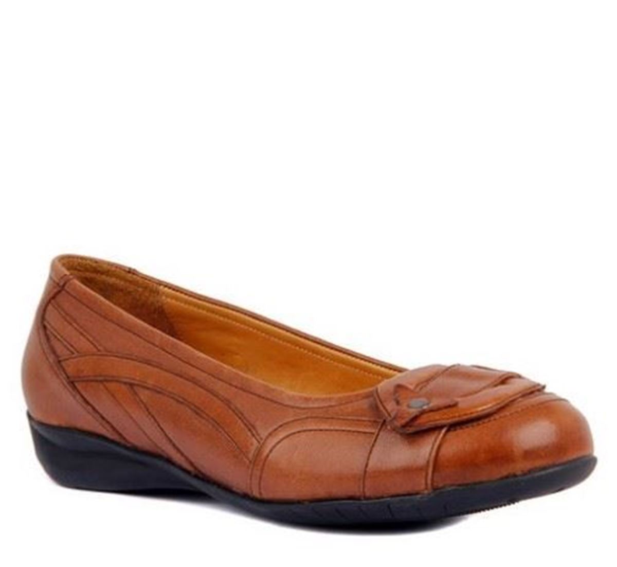 صورة King Paolo - Taba Rengi Comfort Kadın Günlük Ayakkabı