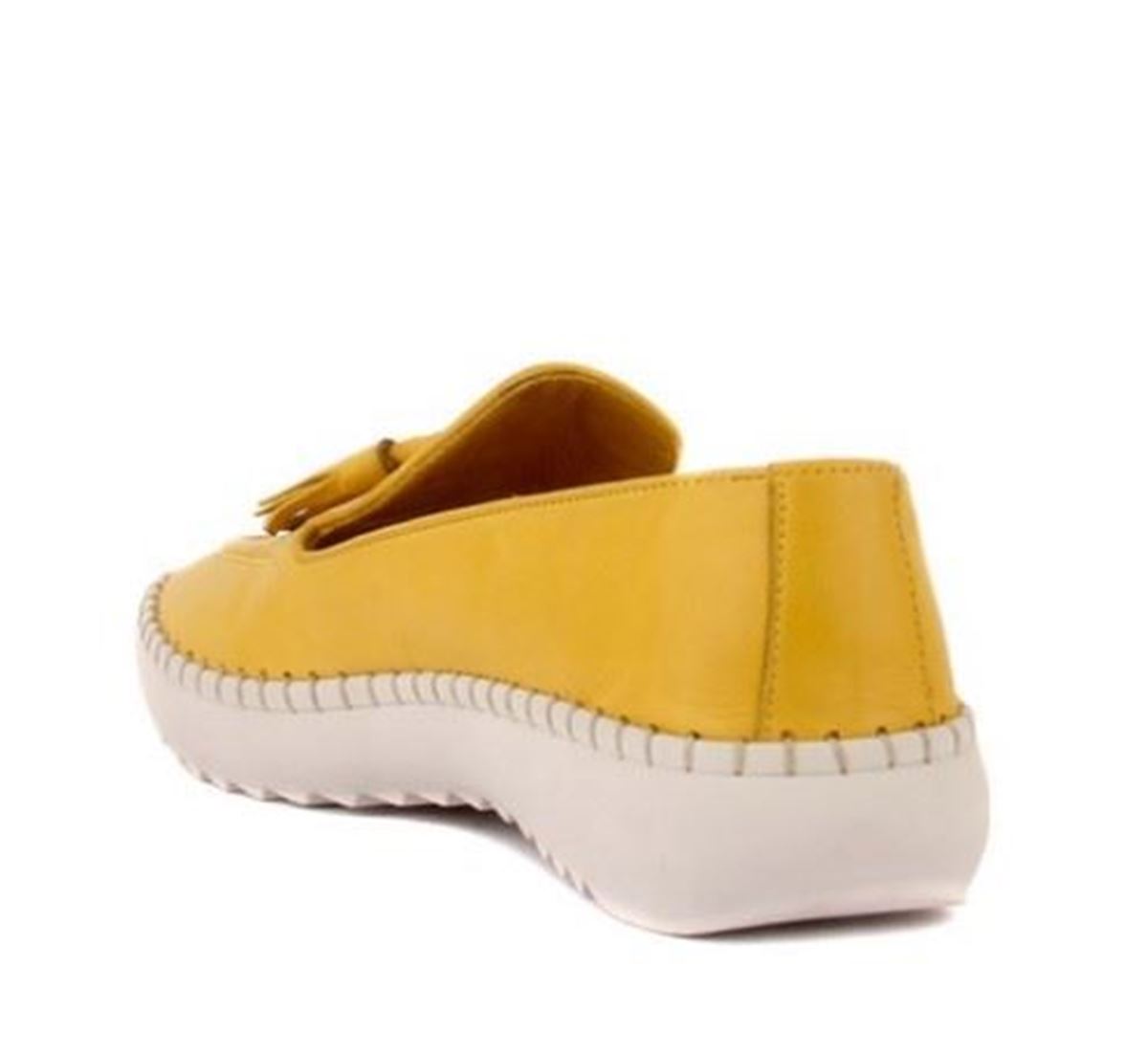 Sail Lakers - Sarı Deri Kadın Günlük Ayakkabı resmi