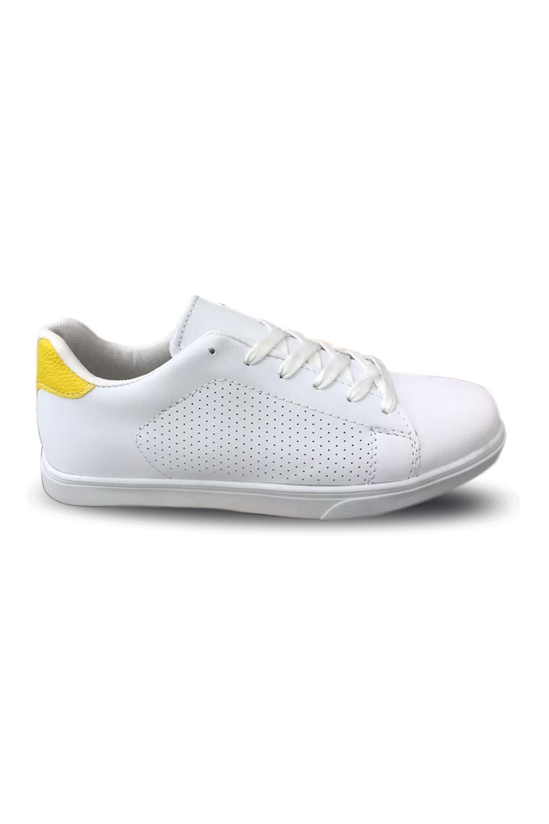 صورة Luper 4167 حذاء نعل حراري أبيض أصفر