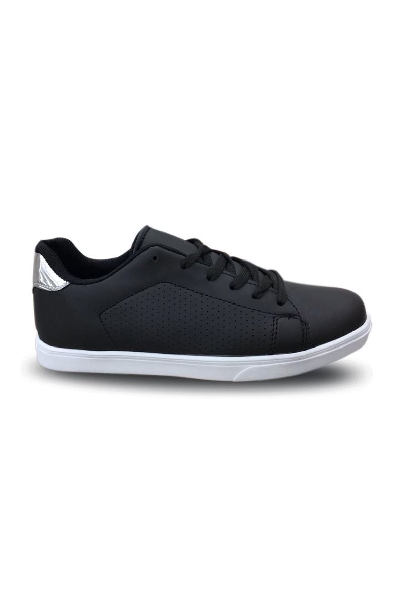 Picture of Luper 4167 Black White Thermo Sole Shoes